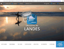Tablet Screenshot of guide-des-landes.com